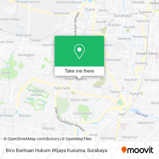 Biro Bantuan Hukum Wijaya Kusuma map