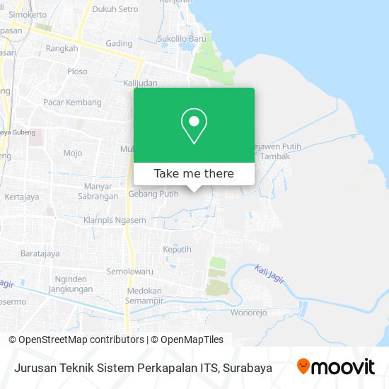 Jurusan Teknik Sistem Perkapalan ITS map