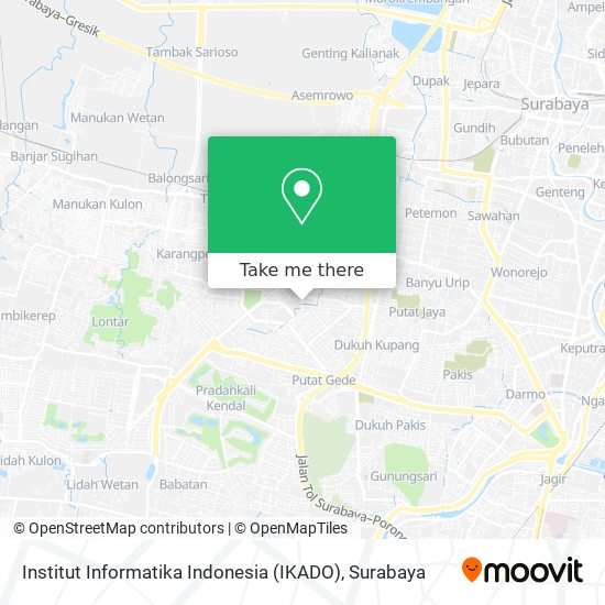 Institut Informatika Indonesia (IKADO) map