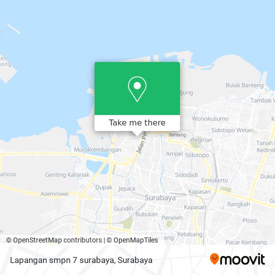 Lapangan smpn 7 surabaya map