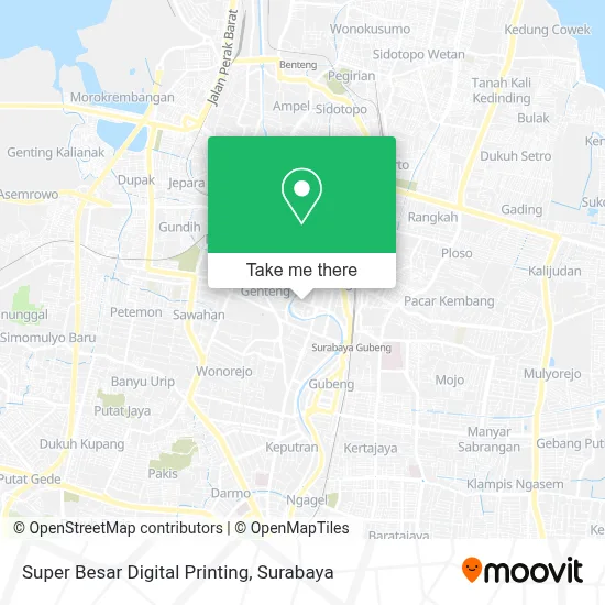 Super Besar Digital Printing map