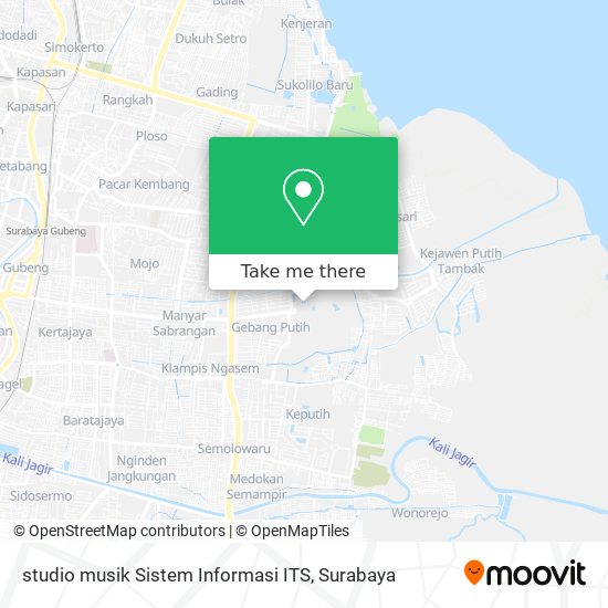 studio musik Sistem Informasi ITS map