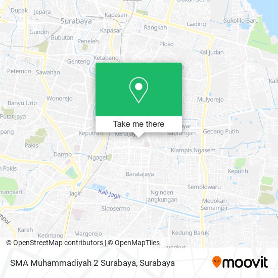 SMA Muhammadiyah 2 Surabaya map