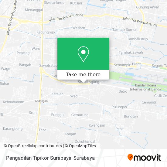 Pengadilan Tipikor Surabaya map