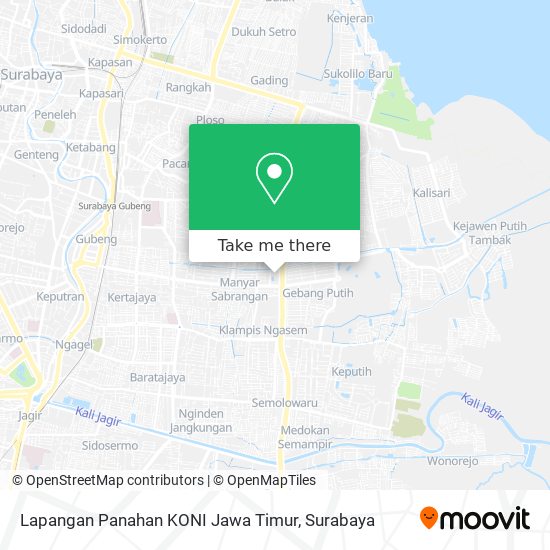 Lapangan Panahan KONI Jawa Timur map