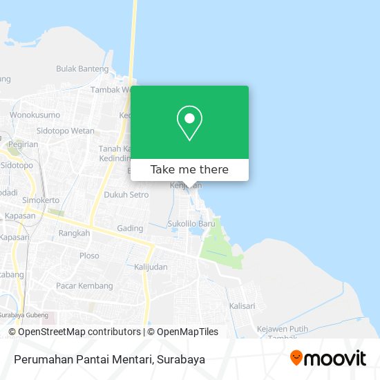 Perumahan Pantai Mentari map