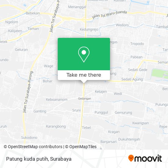 Patung kuda putih map