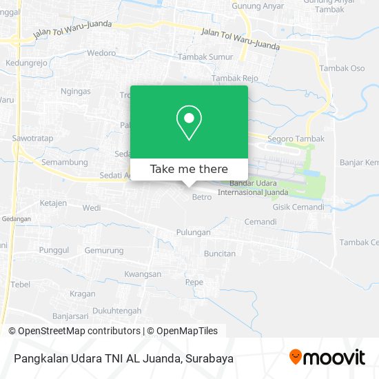 Pangkalan Udara TNI AL  Juanda map