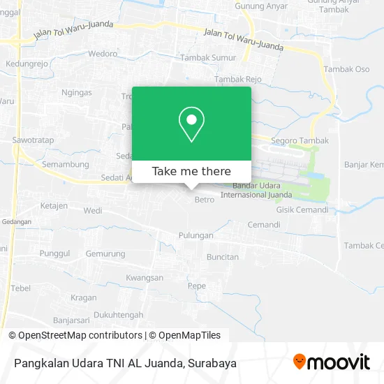 Pangkalan Udara TNI AL  Juanda map