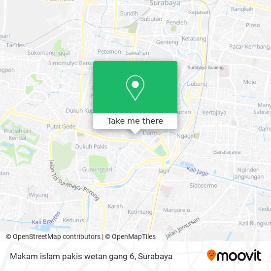 Makam islam pakis wetan gang 6 map