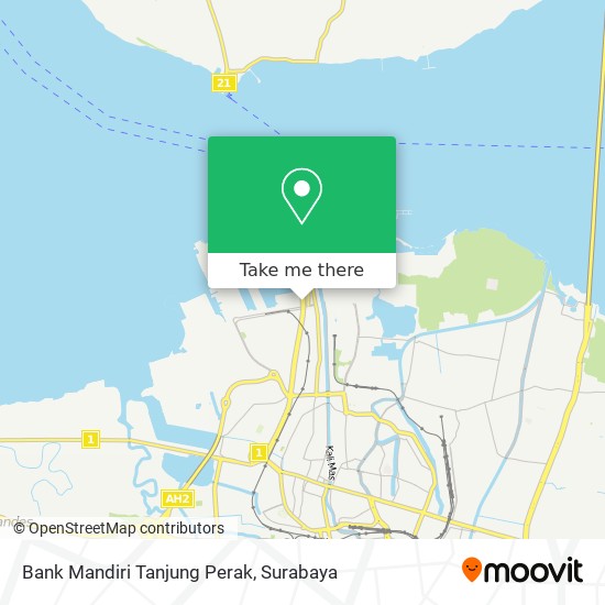 Bank Mandiri Tanjung Perak map