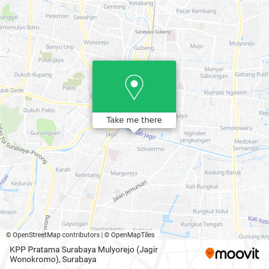 KPP Pratama Surabaya Mulyorejo (Jagir Wonokromo) map