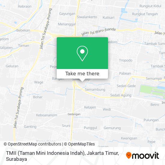 TMII (Taman Mini Indonesia Indah), Jakarta Timur map