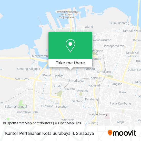 Kantor Pertanahan Kota Surabaya II map