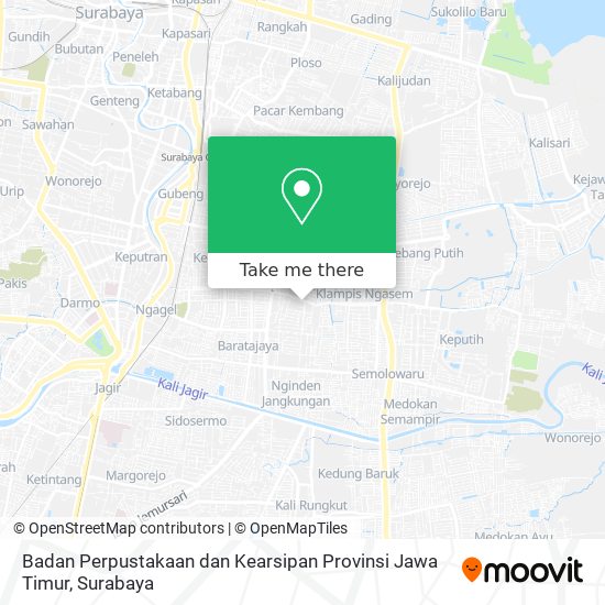 Badan Perpustakaan dan Kearsipan Provinsi Jawa Timur map