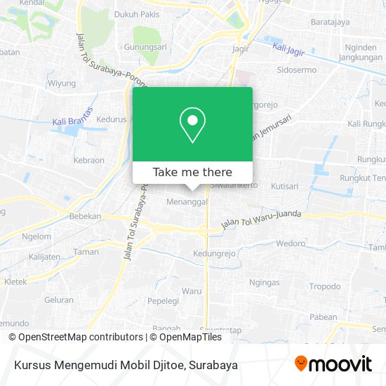 Kursus Mengemudi Mobil Djitoe map