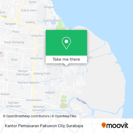 Kantor Pemasaran Pakuwon City map