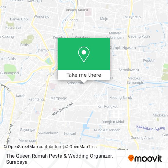 The Queen Rumah Pesta & Wedding Organizer map