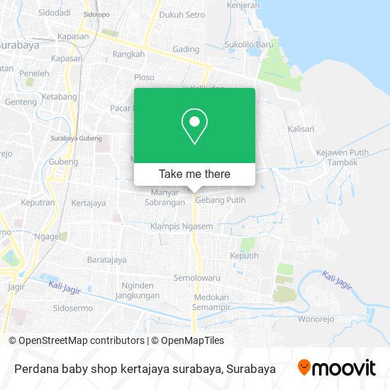 Perdana baby shop kertajaya surabaya map