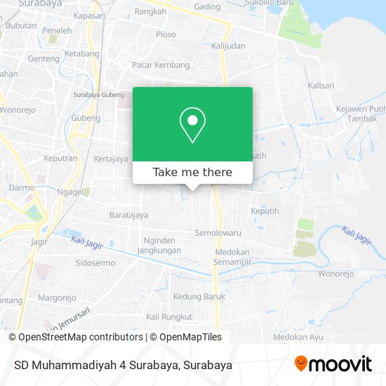 SD Muhammadiyah 4 Surabaya map