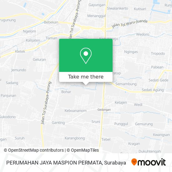 PERUMAHAN JAYA MASPION PERMATA map