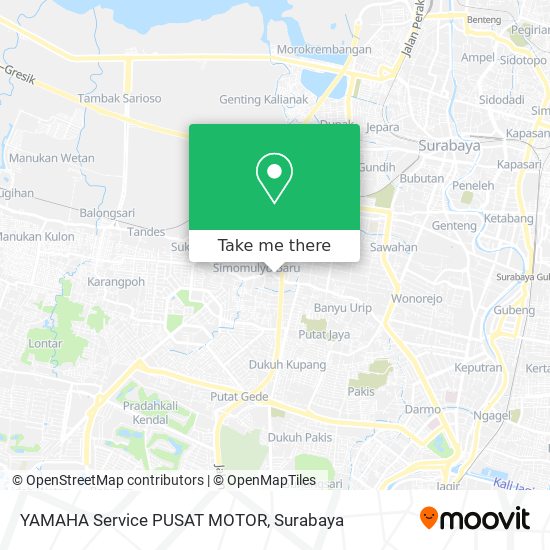 YAMAHA Service PUSAT MOTOR map
