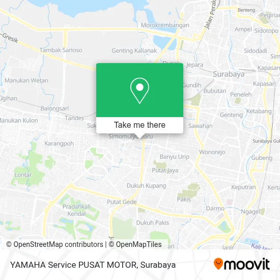 YAMAHA Service PUSAT MOTOR map