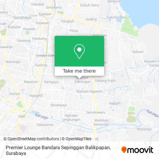 Premier Lounge Bandara Sepinggan Balikpapan map