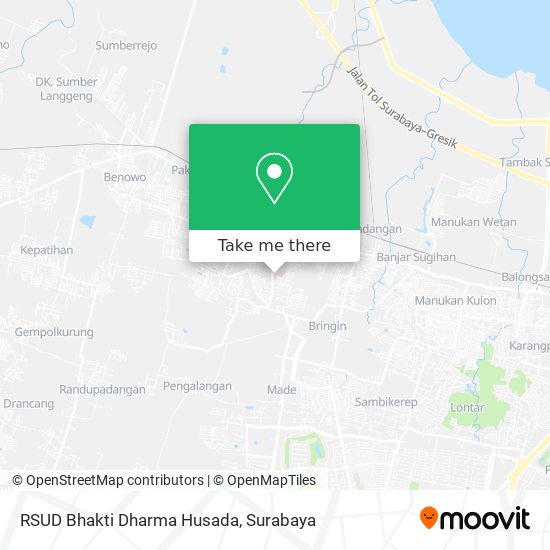 RSUD Bhakti Dharma Husada map