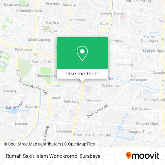 Rumah Sakit Islam Wonokromo map