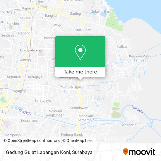 Gedung Gulat Lapangan Koni map