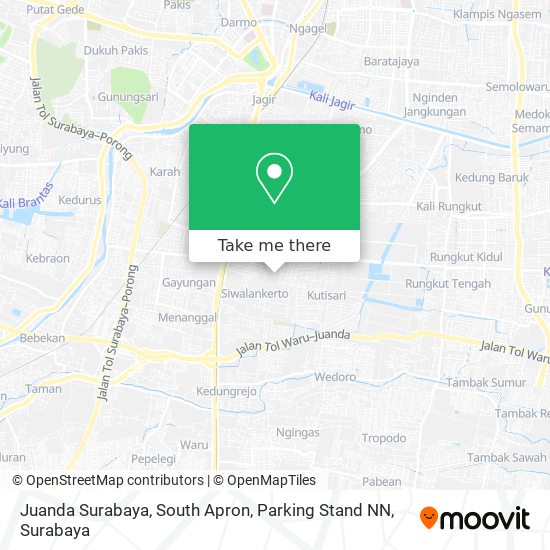 Juanda Surabaya, South Apron, Parking Stand NN map