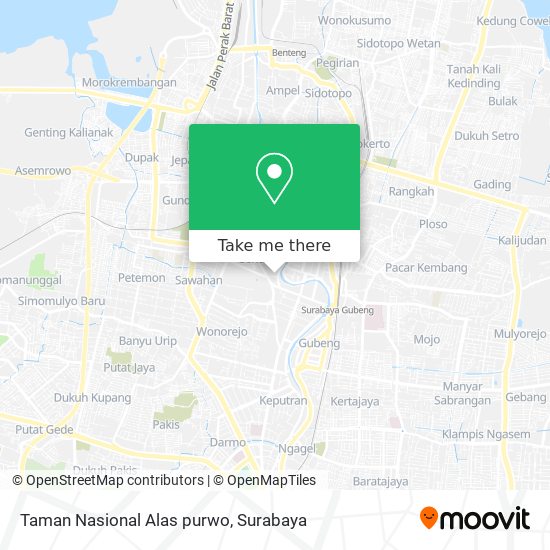 Taman Nasional Alas purwo map