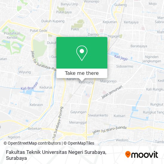 Fakultas Teknik Universitas Negeri Surabaya map