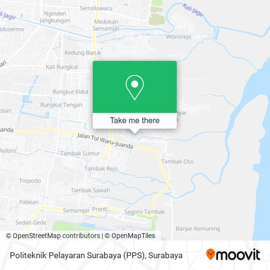 Politeknik Pelayaran Surabaya (PPS) map