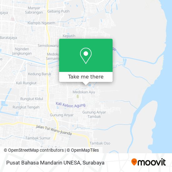 Pusat Bahasa Mandarin UNESA map