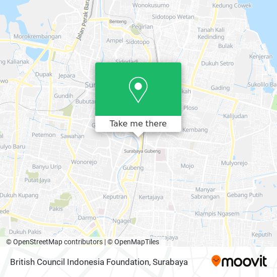 British Council Indonesia Foundation map