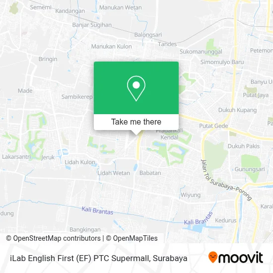 iLab English First (EF) PTC Supermall map