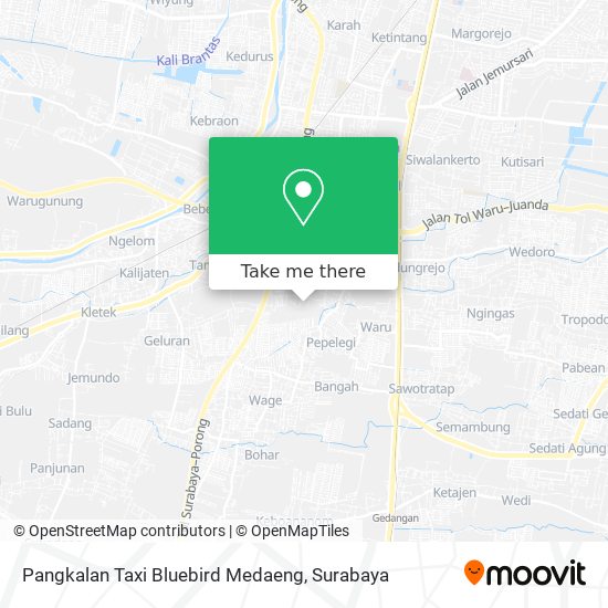 Pangkalan Taxi Bluebird Medaeng map