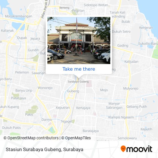 Stasiun Surabaya Gubeng map