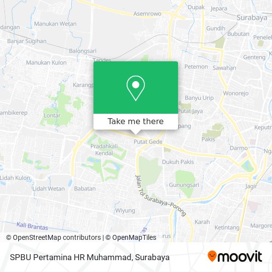 SPBU Pertamina HR Muhammad map