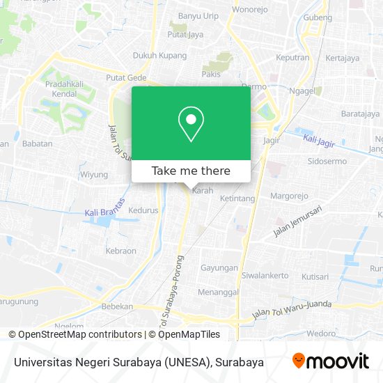 Universitas Negeri Surabaya (UNESA) map