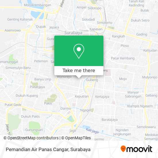 Pemandian Air Panas Cangar map