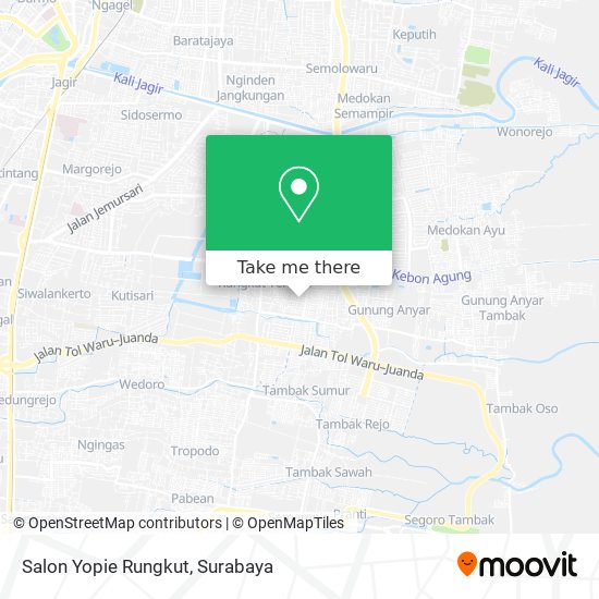 Salon Yopie Rungkut map