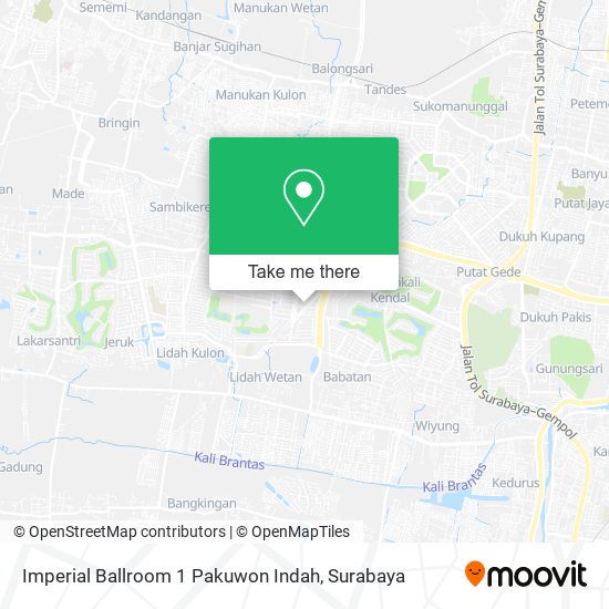 Imperial Ballroom 1 Pakuwon Indah map