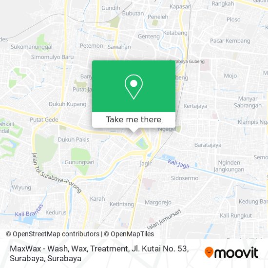 MaxWax - Wash, Wax, Treatment, Jl. Kutai No. 53, Surabaya map