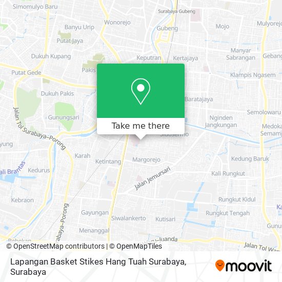 Lapangan Basket Stikes Hang Tuah Surabaya map