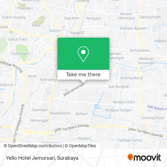 Yello Hotel Jemursari map