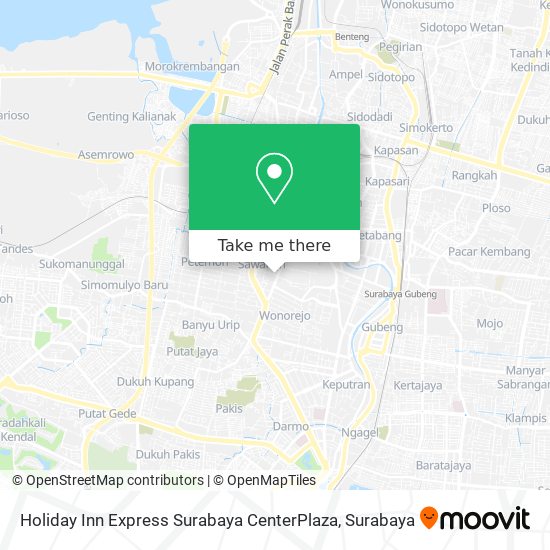 Holiday Inn Express Surabaya CenterPlaza map