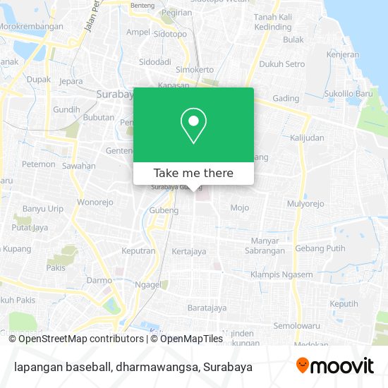 lapangan baseball, dharmawangsa map